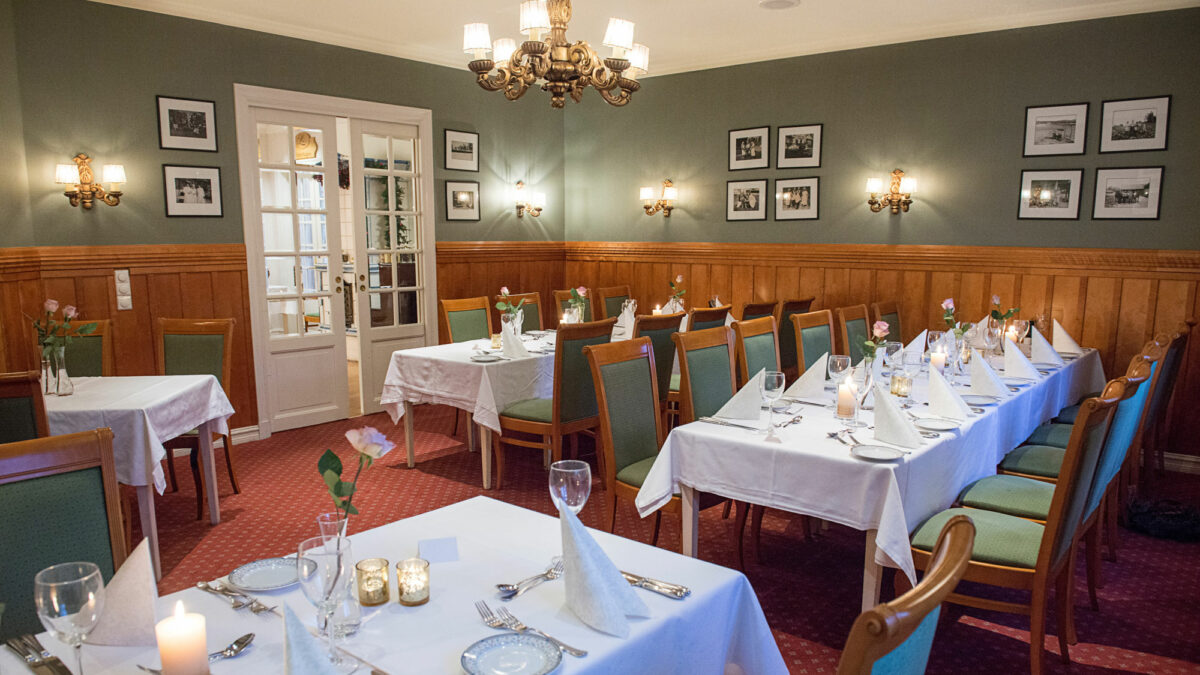 Husmannsstuen i restauranten på Losby Godspå Losby Gods