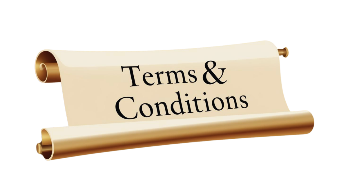 Papyrus med skriften Terms & Conditions